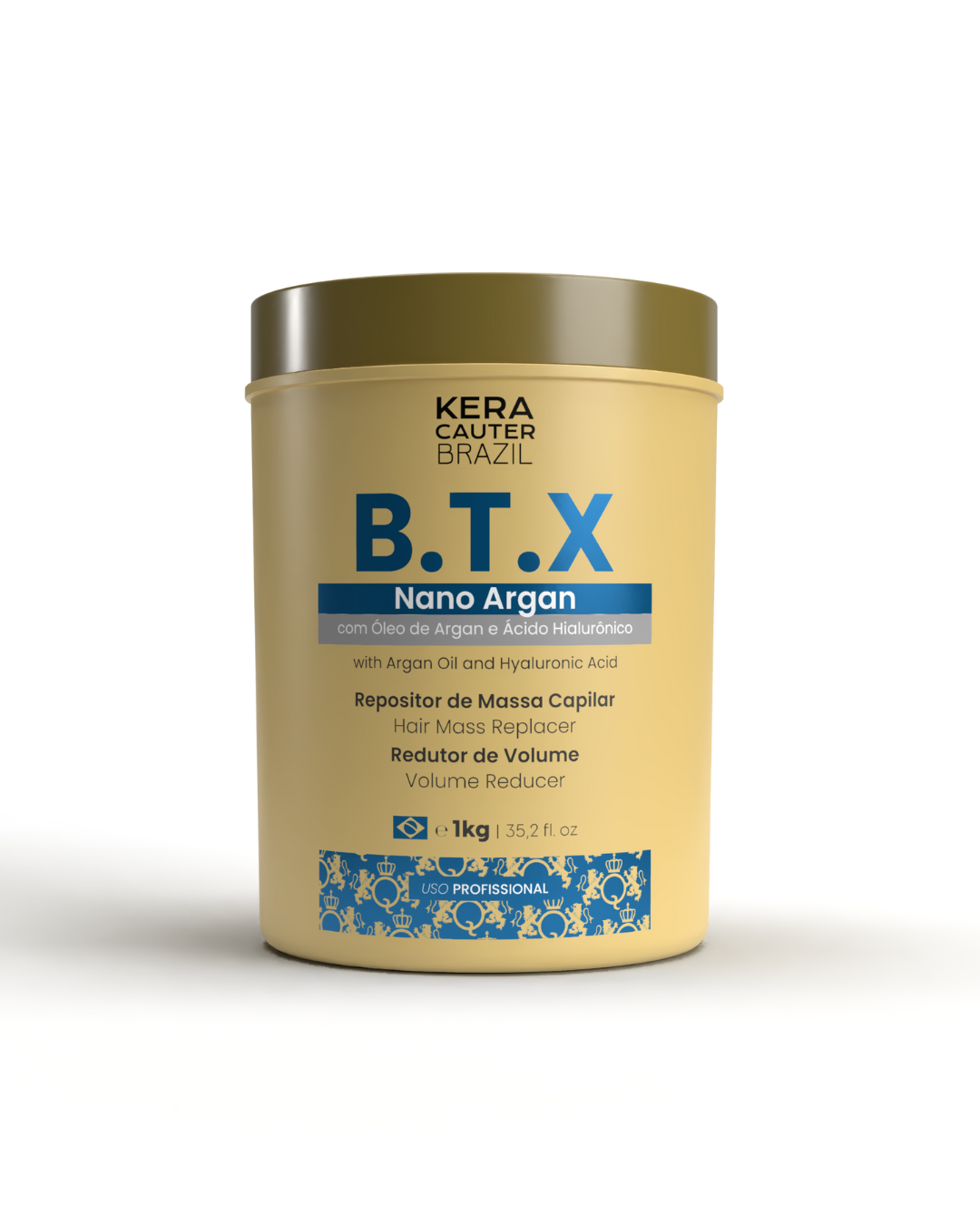 Máscara BTX Alisador Kera Cauter Brazil 1KG