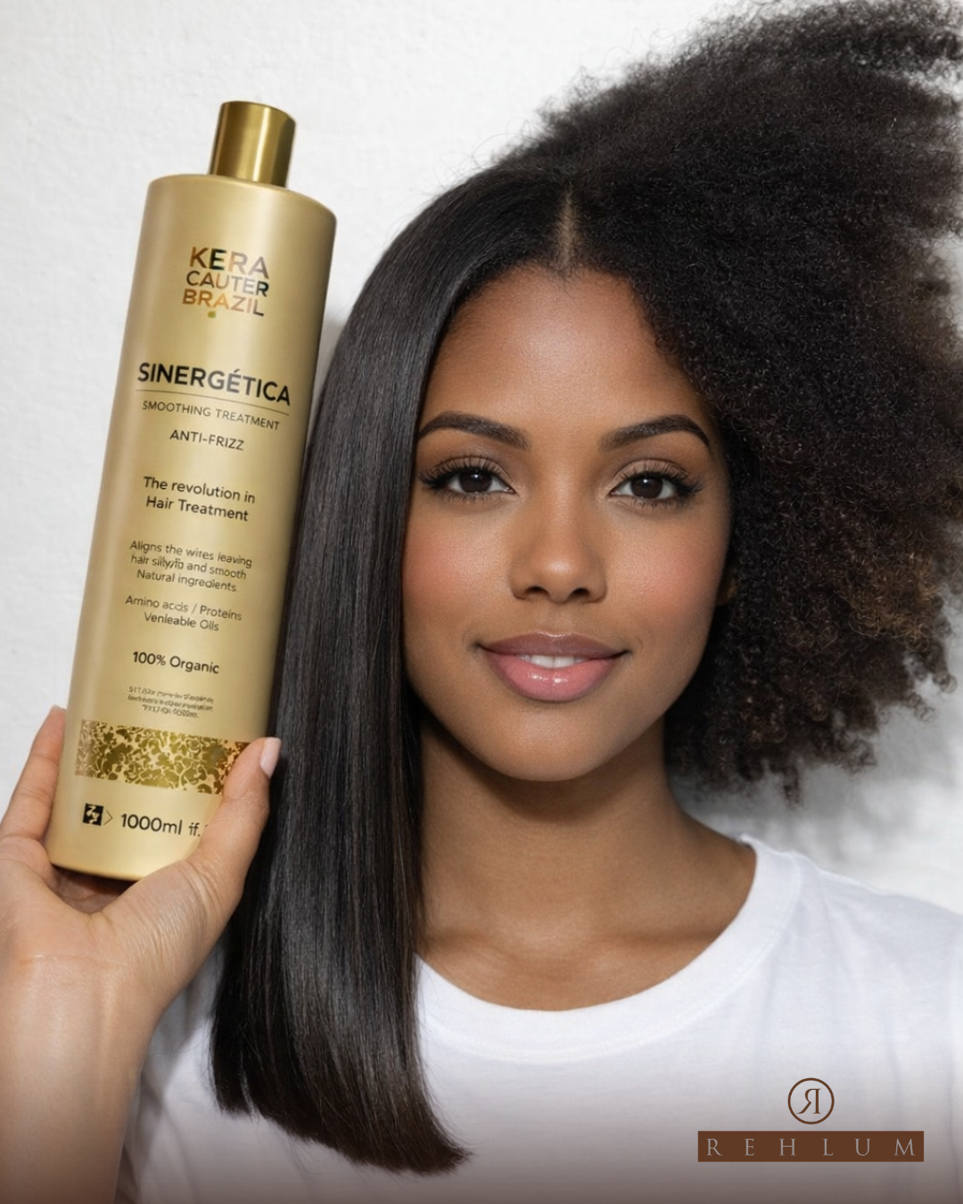 Kit Progressiva 100% Sem Formol + Shampoo 1L + Máscara de Tratamento 300g + BRINDE (SÉRUM)